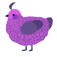 A orchid and overcast chicken with a double-lace pattern
