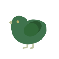 Plankton, a viridian and leaf chicken