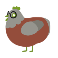 professor, a russet and ash chicken with a head pattern