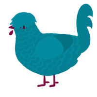 A sea chicken with a lace pattern