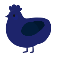 A navy and tumblr chicken