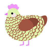 (unnamed), a apple and russet chicken with a lace pattern