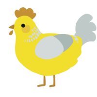 (unnamed), a yellow and silver chicken with a neck-band pattern