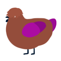 A russet and plum chicken