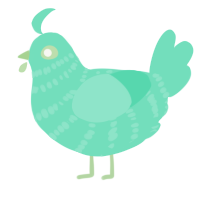(unnamed), a mint chicken with a bar pattern