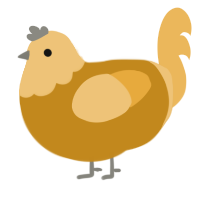 Tonkatsu, a ochre and honey chicken with a head pattern