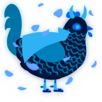 Blue Prince, a tumblr and sea chicken with a lace pattern