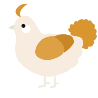Popcorn Icecream, a cream and orange chicken