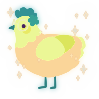 Funk, a cream and apple chicken with a head pattern
