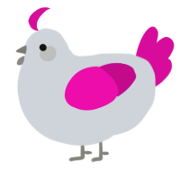 Purple Cauliflower, a mist and fuchsia chicken