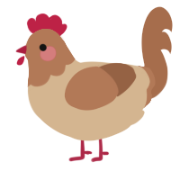 (unnamed), a beige and brown chicken with a head pattern