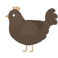 (unnamed), a bark chicken with a head pattern