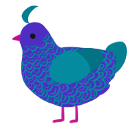 (unnamed), a indigo and sea chicken with a double-lace pattern