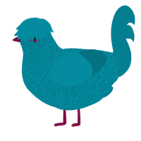 A sea chicken with a double-lace pattern