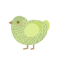 Jill Smith, a gluppy and apple chicken with a lace pattern