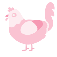 (unnamed), a rose chicken with a head pattern