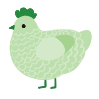 (unnamed), a gluppy chicken with a lace pattern