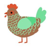 (unnamed), a brown and spring chicken with a lace pattern