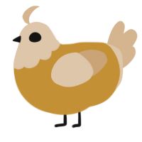 (unnamed), a gold and beige chicken with a head pattern