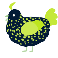 glowstick, a tumblr and lime chicken with a speckle pattern