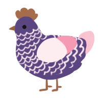 (unnamed), a overcast and rose chicken with a lace pattern