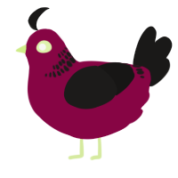 (unnamed), a maroon and sable chicken with a neck-band pattern