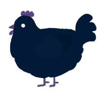 (unnamed), a tumblr chicken with a lace pattern