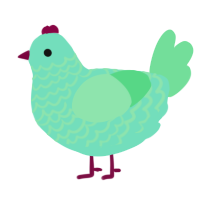 (unnamed), a mint and spring chicken with a lace pattern
