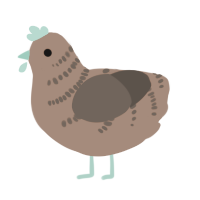 Song Seojun, a brown and bark chicken with a half-bar pattern