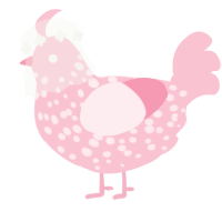 rosenne - xxx, a rose chicken with a speckle pattern