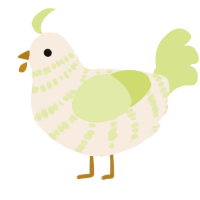 A cream and lemon chicken with a bar pattern