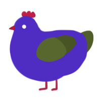 Sassafras, a indigo and olive chicken