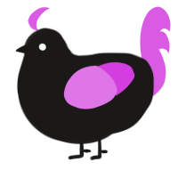 (unnamed), a sable and orchid chicken