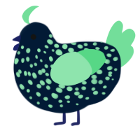 Nembrotha cristata, a tumblr and spring chicken with a speckle pattern