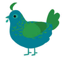 deluge, a sea and viridian chicken with a half-lace pattern