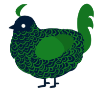 Undergrowth, a tumblr and leaf chicken with a double-lace pattern