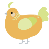 Tangerine, a honey and lemon chicken with a neck-band pattern