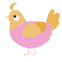 (unnamed), a pink and honey chicken with a head pattern