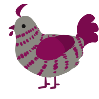 (unnamed), a ash and wine chicken with a bar pattern