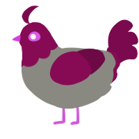 Nix 7 or something, a ash and wine chicken with a head pattern