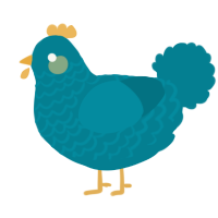 A sea chicken with a lace pattern