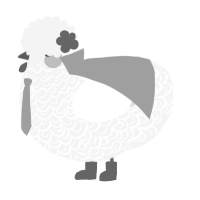 A white chicken with a double-lace pattern