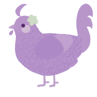 A olive chicken with a double-lace pattern