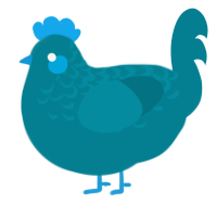 A sea chicken with a half-lace pattern