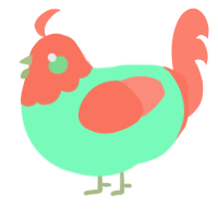 (unnamed), a maroon and sea chicken with a head pattern