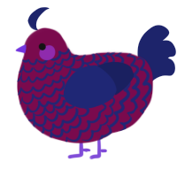 A wine and navy chicken with a lace pattern