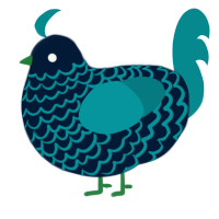 failed maf again, a tumblr and teal chicken with a lace pattern