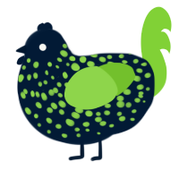 maf failure, a tumblr and grass chicken with a speckle pattern