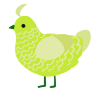 A lime and lemon chicken with a lace pattern