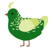 A leaf and lemon chicken with a half-lace pattern